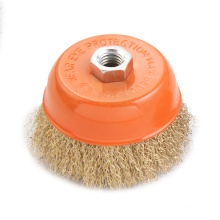 High Quality Crimped 4inch steel wire cup brush